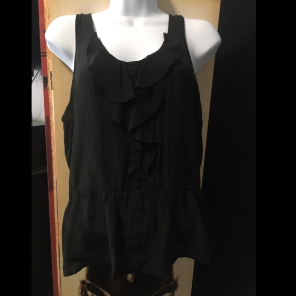 Kimchi Blue Silk Blouse in Black